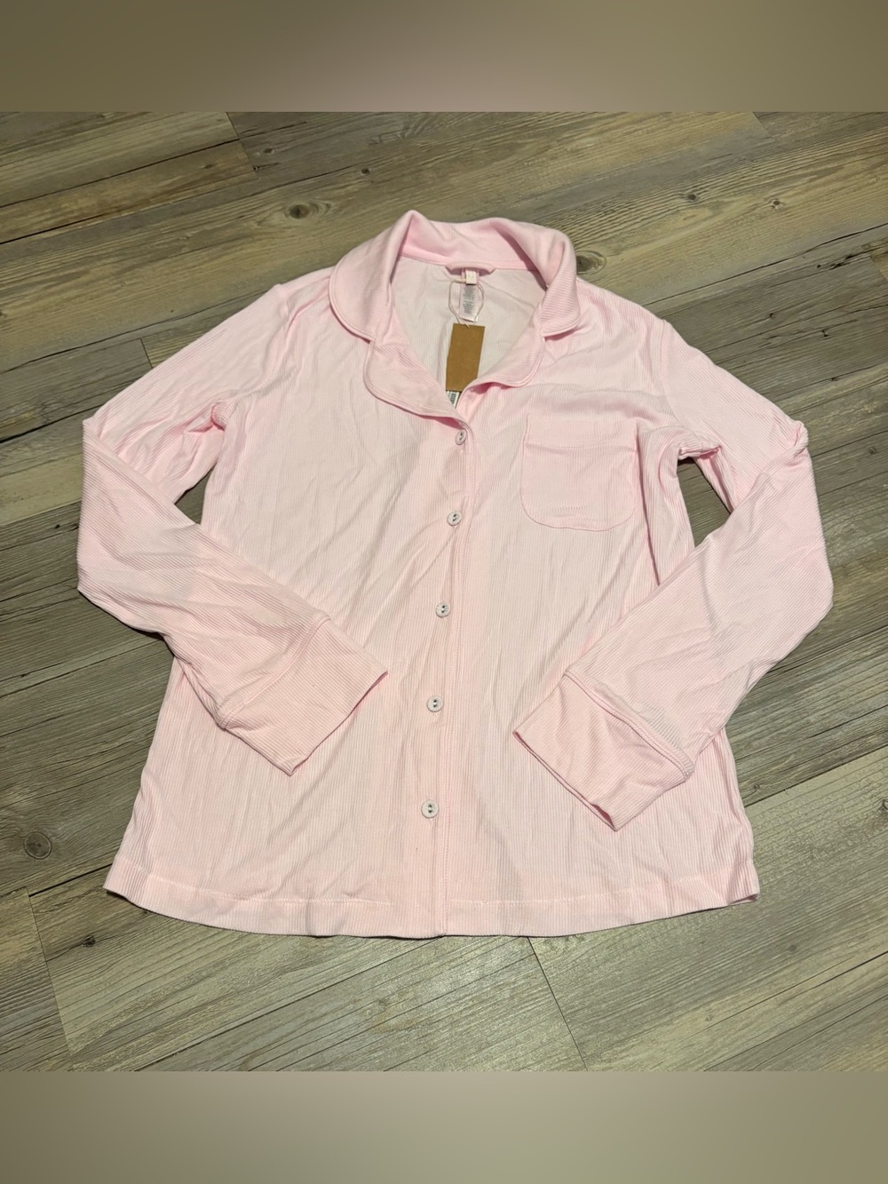 SKIMS Kim Kardashian cotton rib sleep shirt XS new with tags